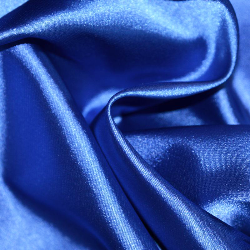 Satin de polyester élasthanne - Bleu électrique