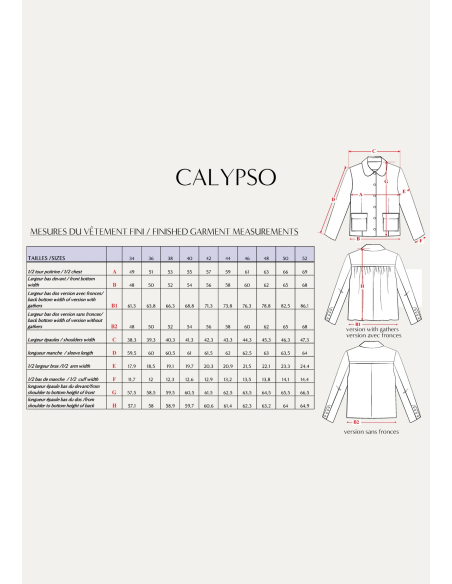Patron Maison Fauve – Paletot Calypso