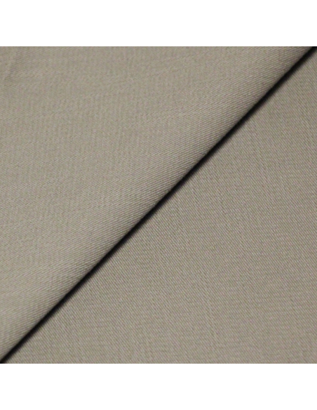 Gabardine coton & élasthanne - Gris