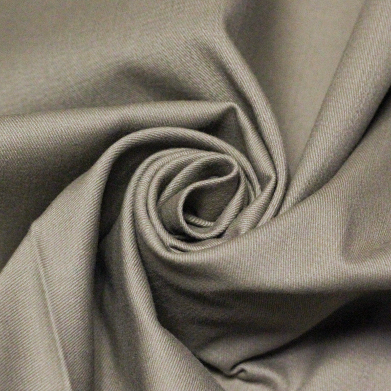 Gabardine coton & élasthanne - Gris