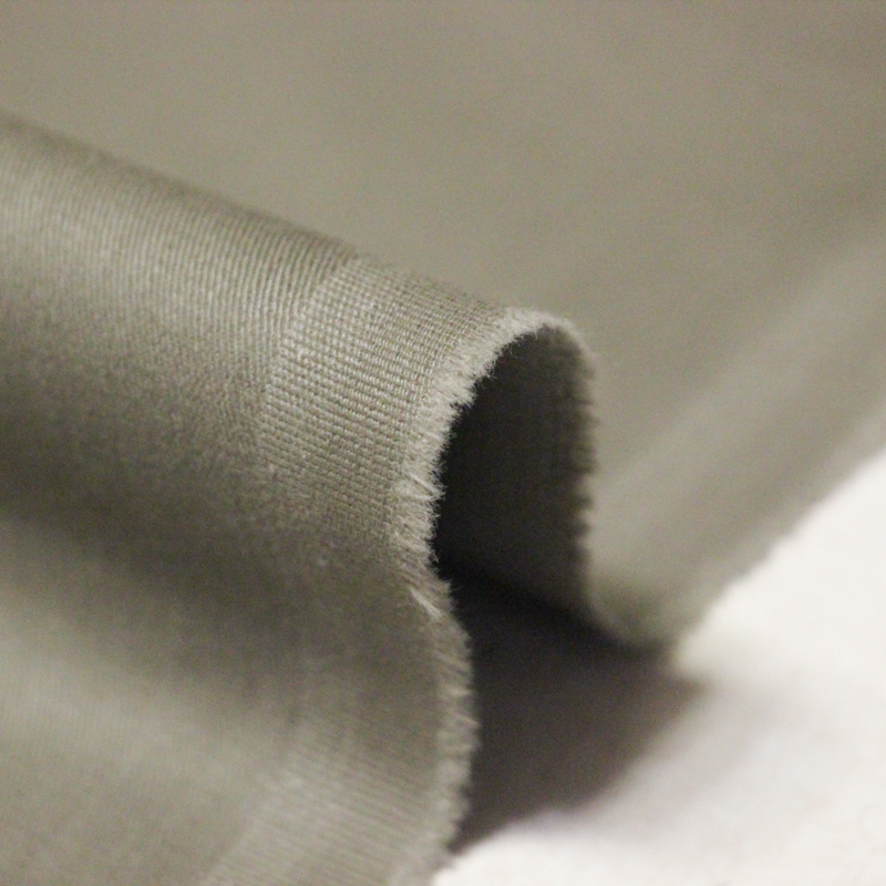 Gabardine coton & élasthanne - Gris