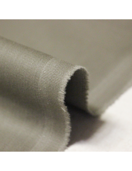 Gabardine coton & élasthanne - Gris