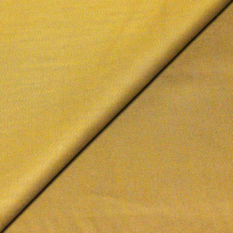 Gabardine coton, tencel & élasthanne - Doré