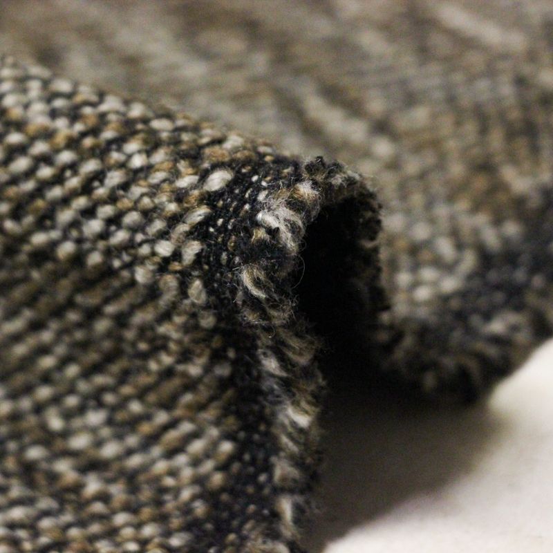 Tweed de laine tricotine - Marron