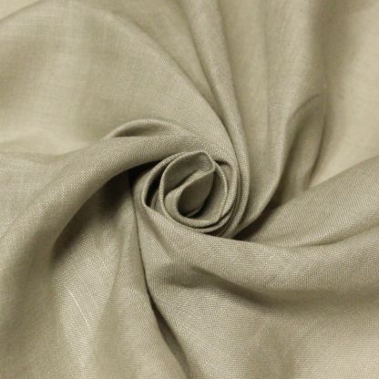 Étoffe 100 % lin - Beige grisé 2