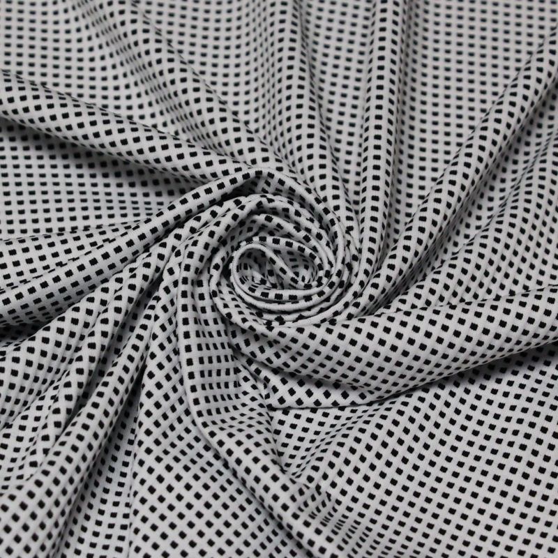Jersey jacquard - Petits carreaux