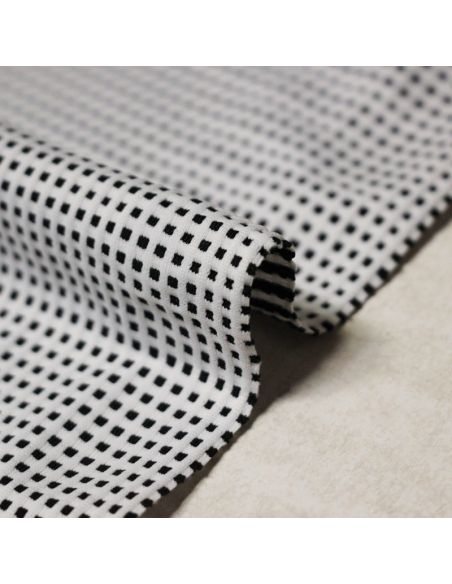Jersey jacquard - Petits carreaux