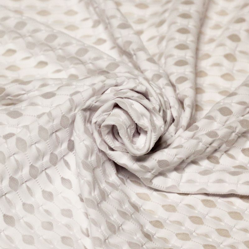 Jersey jacquard ajouré - Blanc