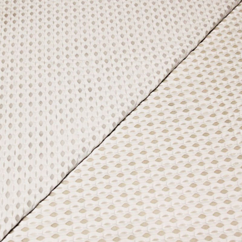Jersey jacquard ajouré - Blanc