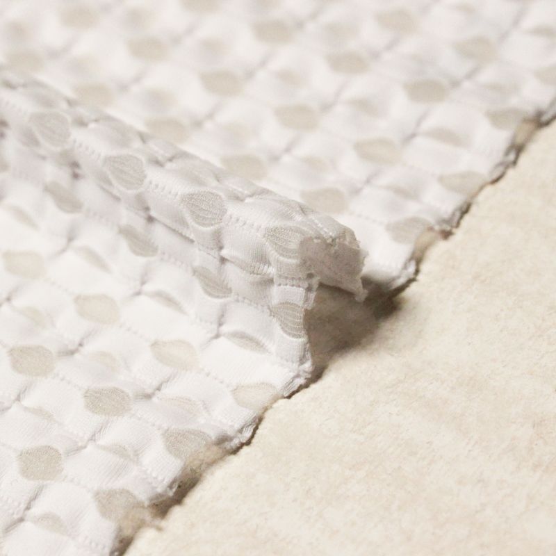 Jersey jacquard ajouré - Blanc