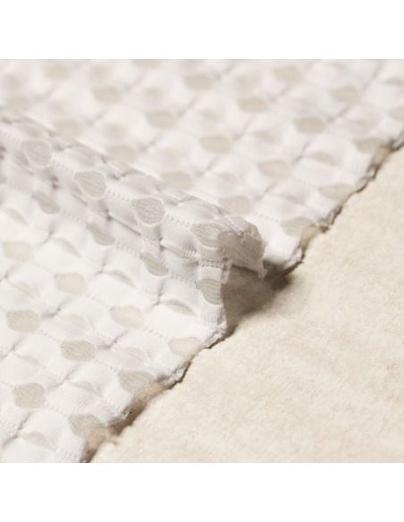 Jersey jacquard ajouré - Blanc