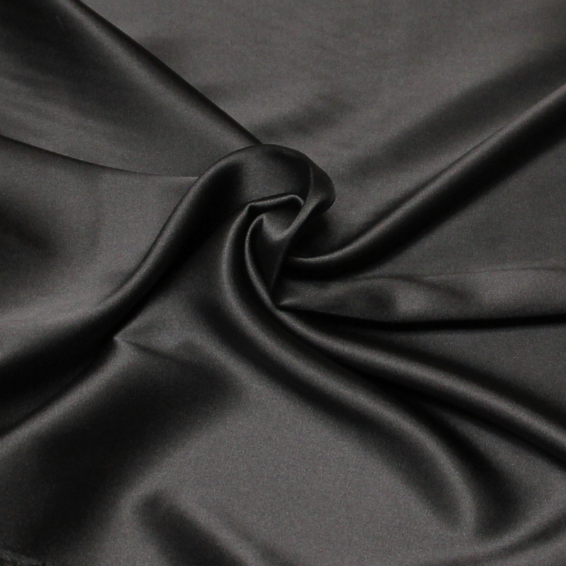 Satin de soie - Gris foncé