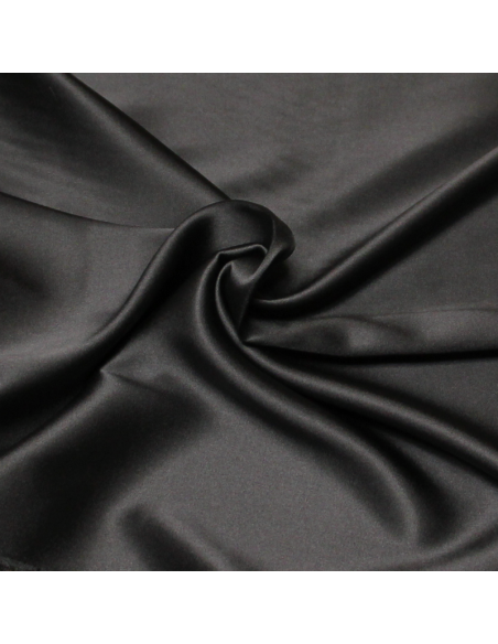 Satin de soie - Gris foncé