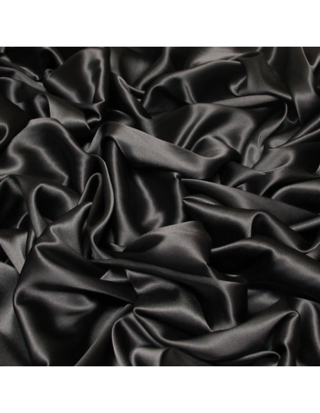Satin de soie - Gris foncé