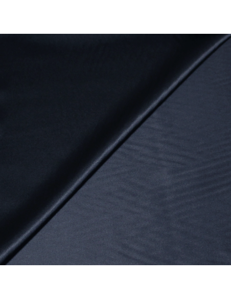 Satin de soie - Marine