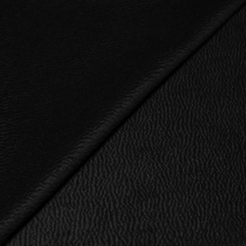 Drap de laine 100% cachemire - Effet marbré noir