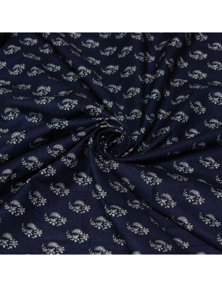 Cretonne provençale 100% coton - Cachemire Fleuri