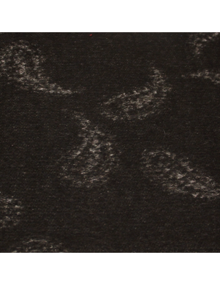 Tissu jacquard de laine - Cachemire fond brun