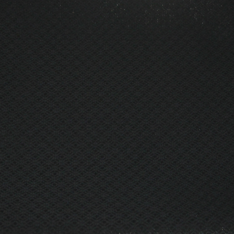 Néoprène contrecollé sur jacquard - Noir brillant (Coupon de 4 mètres)
