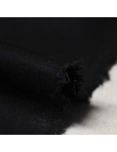 Tissu tailleur sergé - Bleu nuit