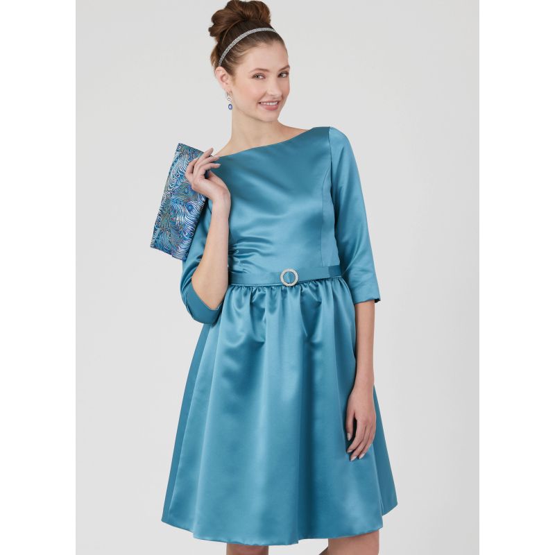 Patron New Look 6786 - Robe avec ceinture et pochette