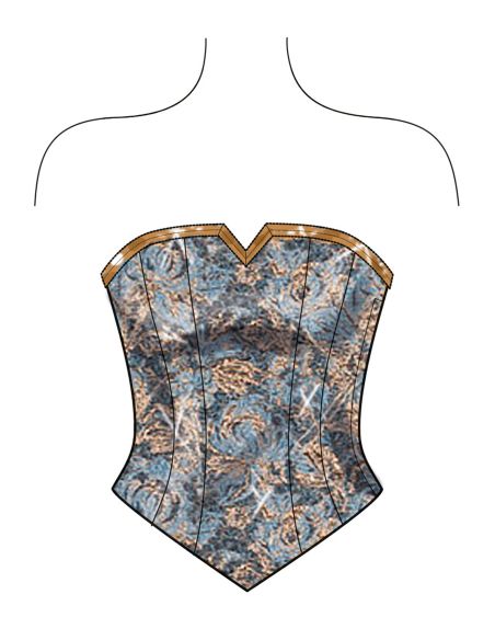 Patron New Look 6787 - Corset, pantalon et jupe