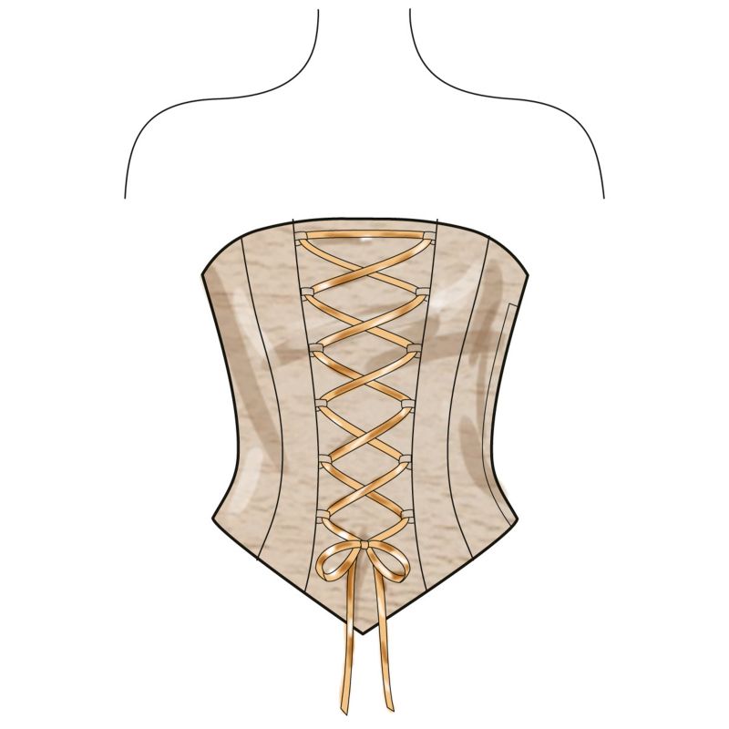 Patron New Look 6787 - Corset, pantalon et jupe