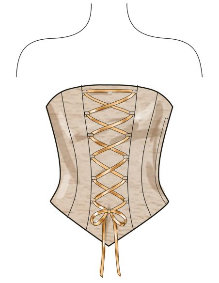 Patron New Look 6787 - Corset, pantalon et jupe