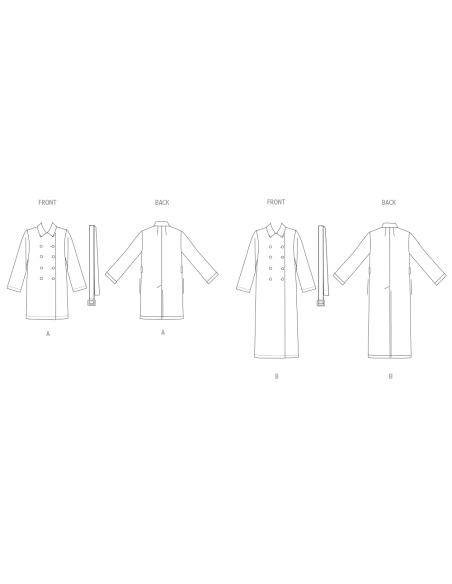 Patron New Look 6788 - Robe, haut, veste longue et pantalon