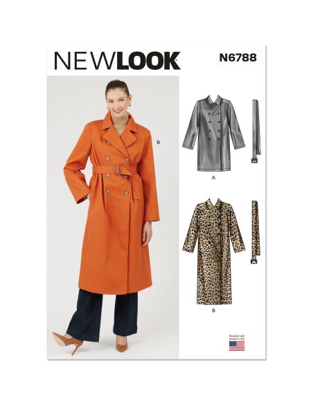 Patron New Look 6788 - Robe, haut, veste longue et pantalon