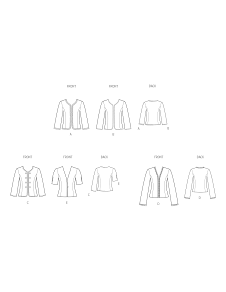 Patron New Look 6789 - Robe, tunique, haut, pantalon et jupe