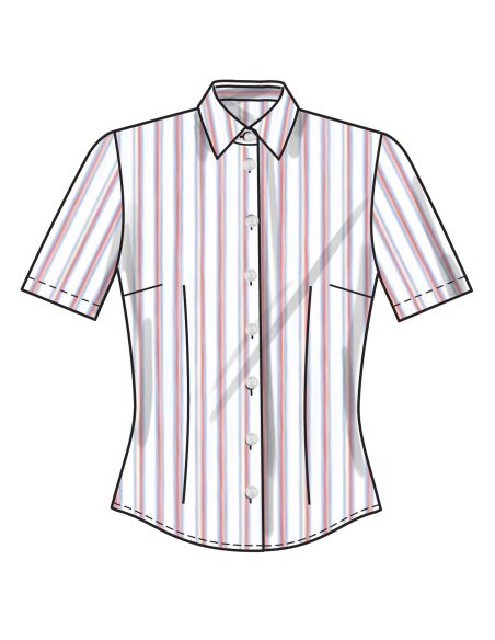 Patron New Look 6790 - Blouse ajustée à deux longueurs de manches