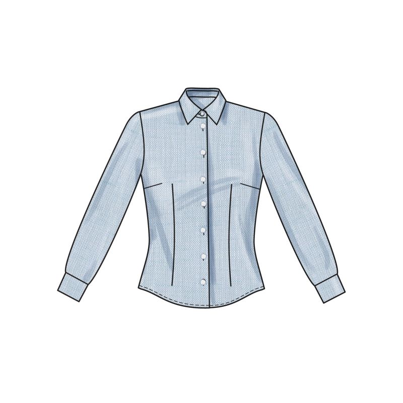 Patron New Look 6790 - Blouse ajustée à deux longueurs de manches