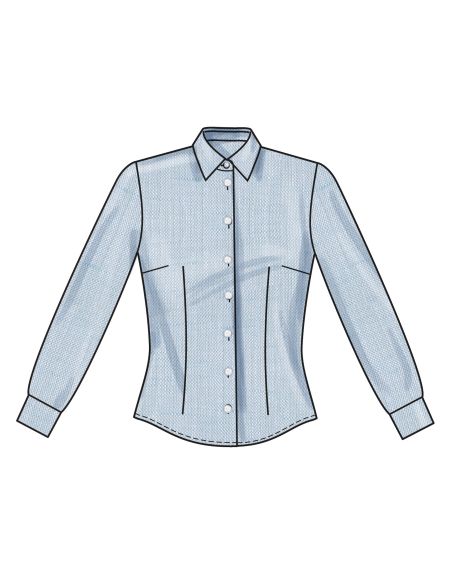 Patron New Look 6790 - Blouse ajustée à deux longueurs de manches