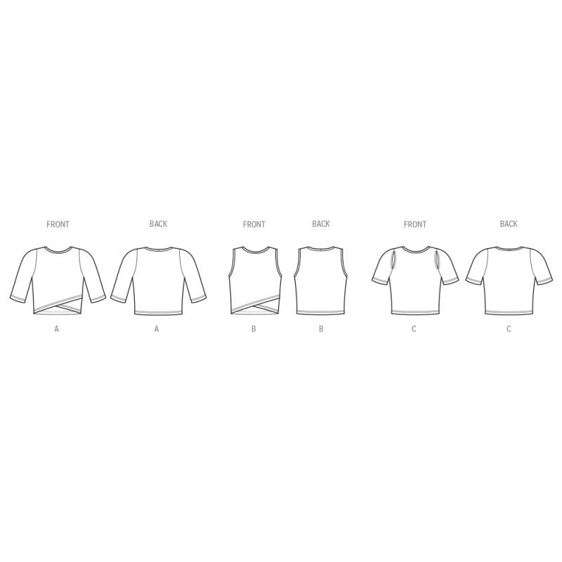 Patron New Look 6791 - Hauts en maille pour femme