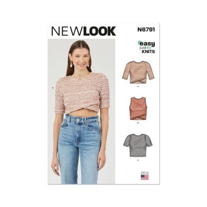 Patron New Look 6791 - Hauts en maille pour femme