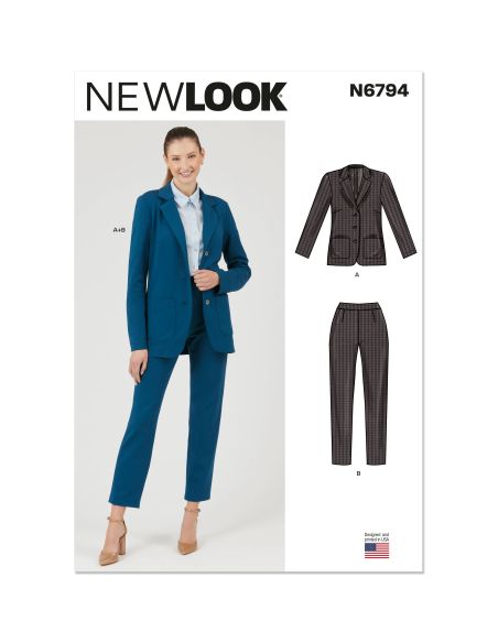 Patron New Look 6794 - Veste et pantalon
