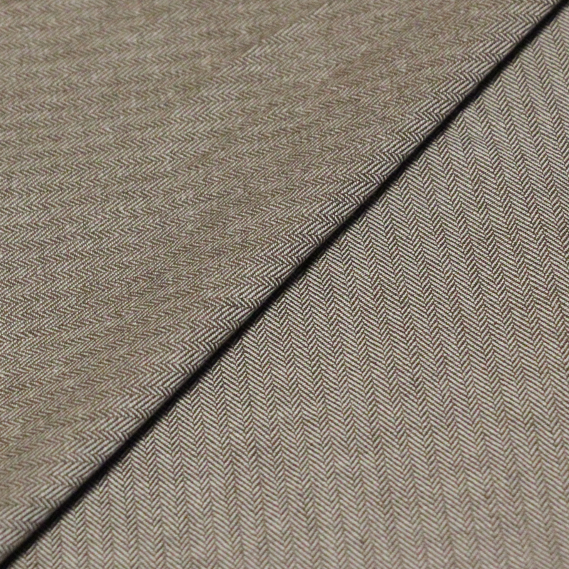 Tissu chevron 100% coton - Marron