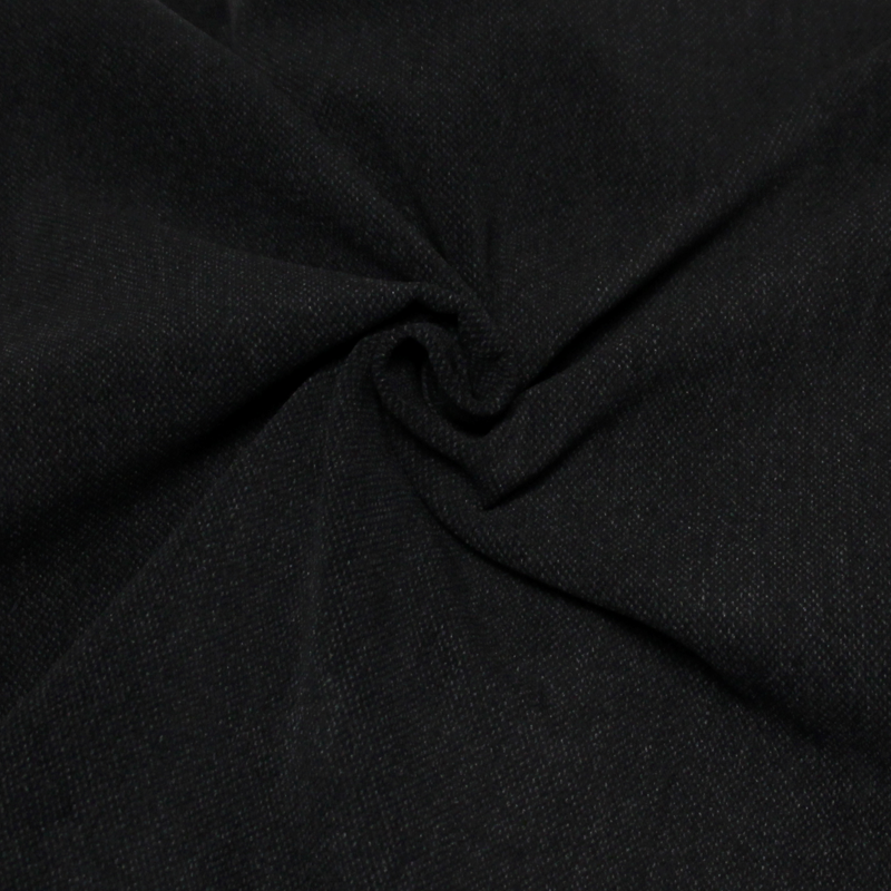 Pilor 100% coton - Caviar gris fond anthracite