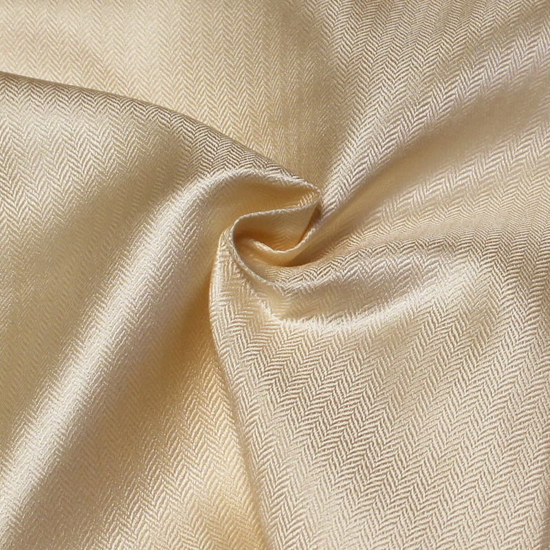 Mikado 100% soie - Chevron beige