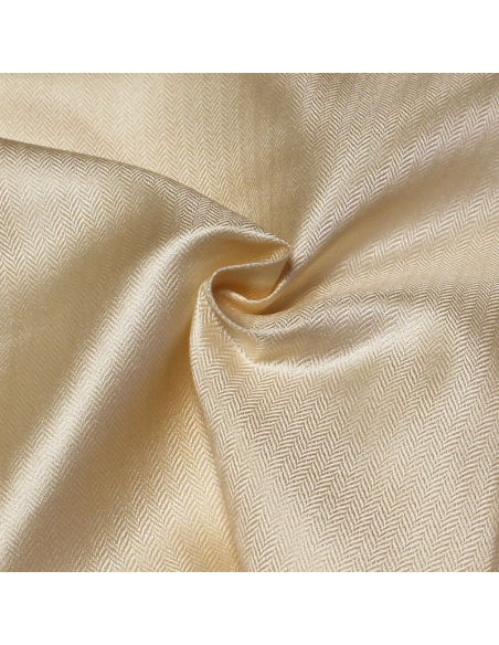 Mikado 100% soie - Chevron beige