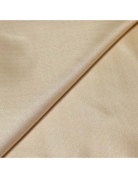 Mikado 100% soie - Chevron beige