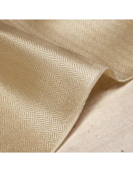 Mikado 100% soie - Chevron beige
