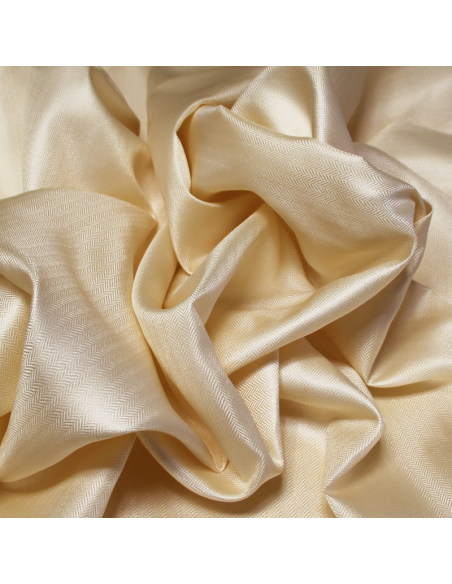 Mikado 100% soie - Chevron beige