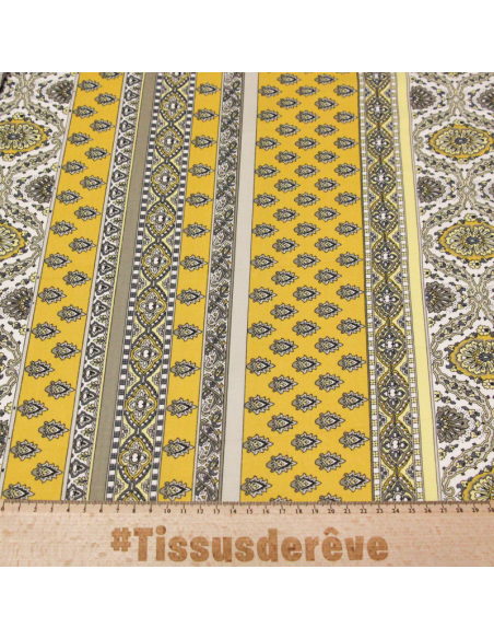 Cretonne provençale 100% coton - Soleil d'Oc