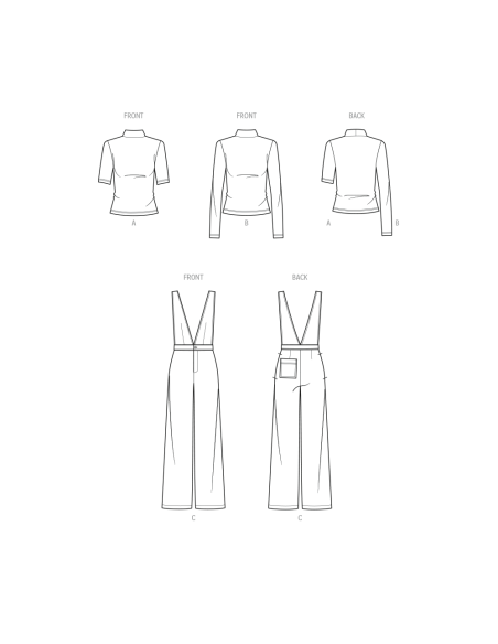 Patron KnowMe 2096.K5 - Combinaison et Tops