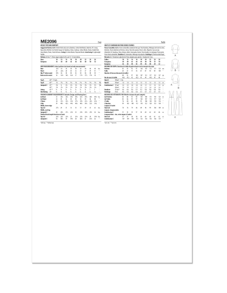 Patron KnowMe 2096.Y5 - Combinaison et Tops