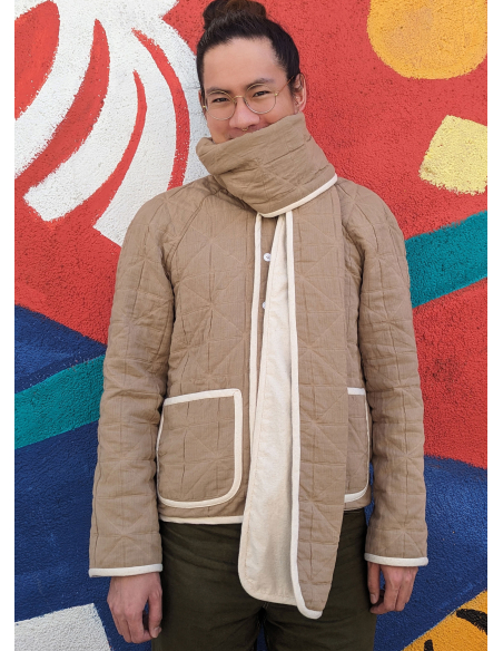 Patron KnowMe 2097.AA - Veste Homme avec Écharpe