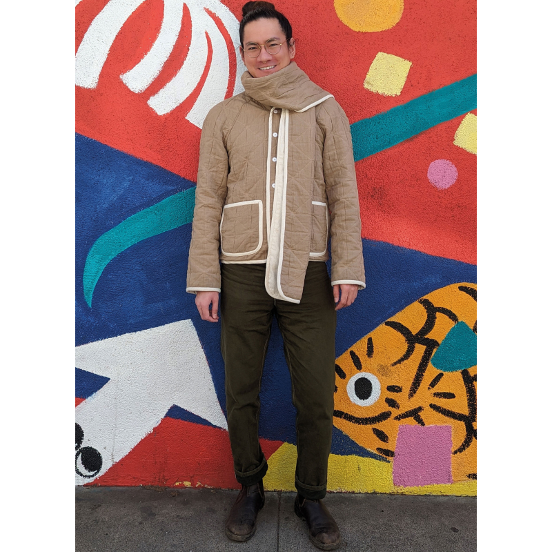 Patron KnowMe 2097.AA - Veste Homme avec Écharpe