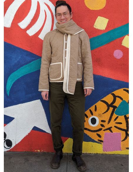 Patron KnowMe 2097.AA - Veste Homme avec Écharpe